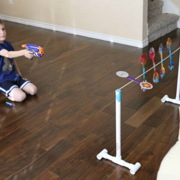 Slumber Party idea Simple Fun Spinning Nerf Targets Game Activity