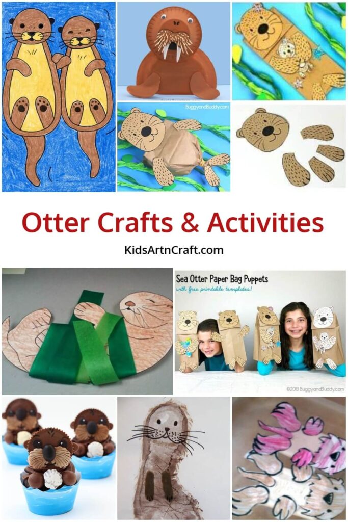 10 Easy Sea Otter Crafts For Kids Made With Everyday Supplies!