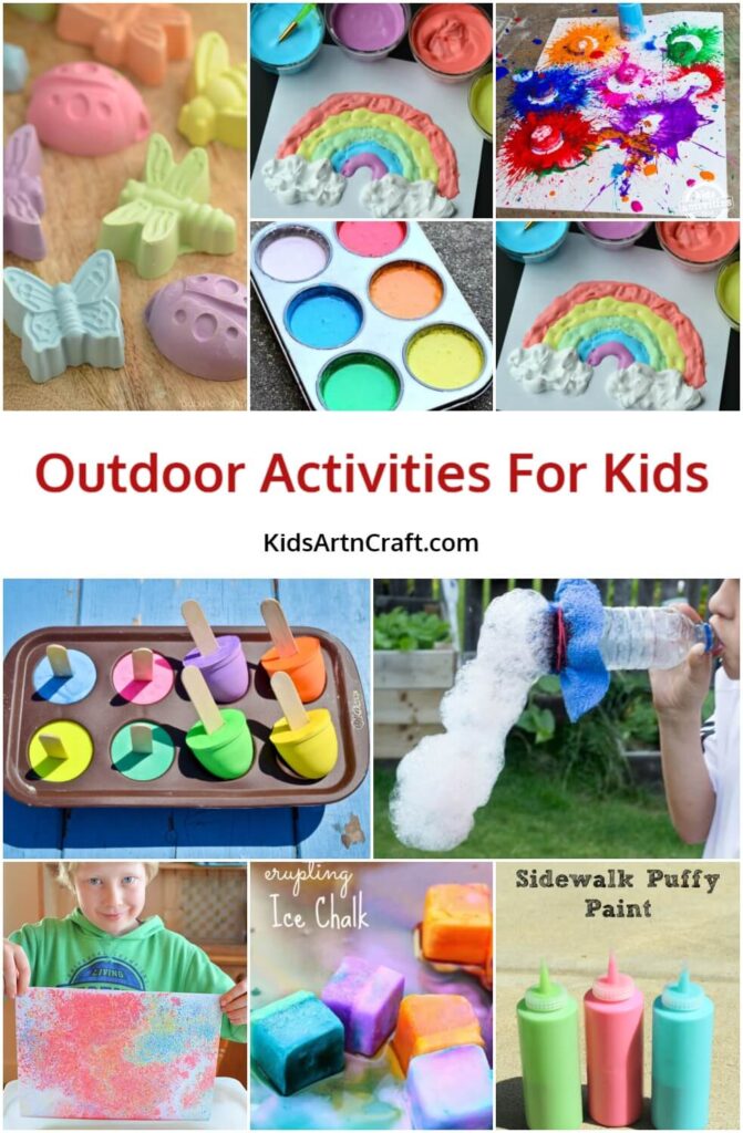 DIY Outdoor Activities For Kids To Play Kids Art & Craft