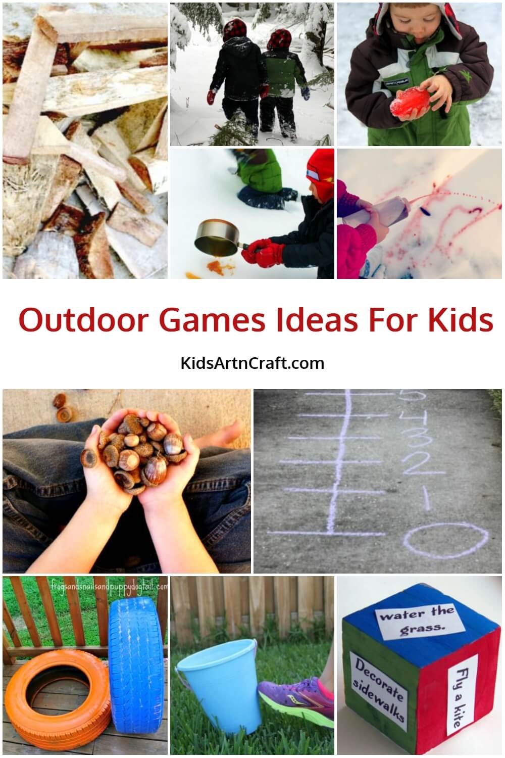 Outdoor Games Ideas For Kids Kids Art & Craft