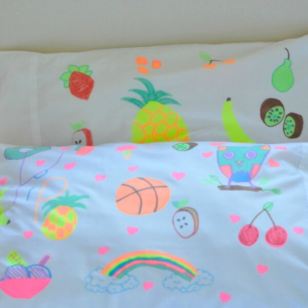 Slumber Party Pillowcase Decorate Activity Idea For Room