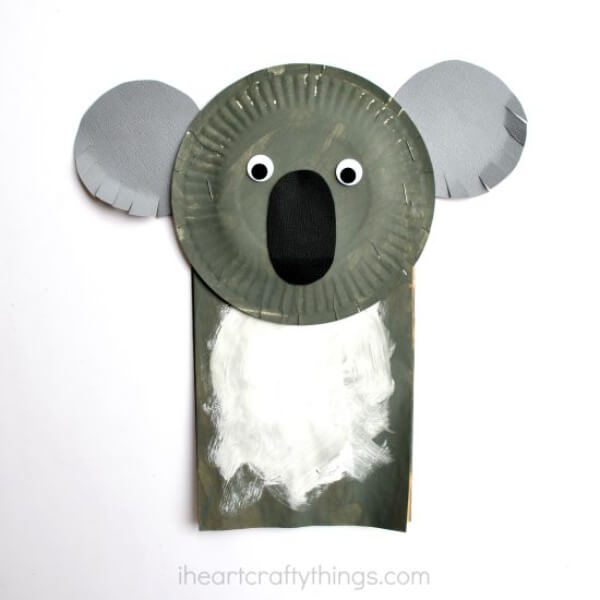 Koala Paper Bag Craft With Paper Plate