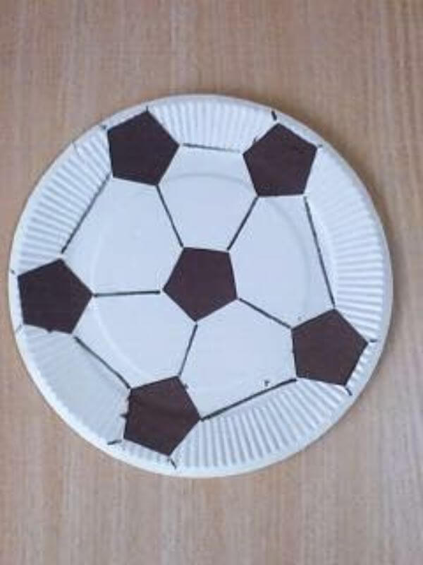 Brazil-inspired Craft Ideas For Kids Football Platter 