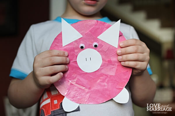 Peppa Pig Inspired Kids Craft