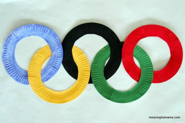 Paper Plate Olympic Ring Crafts For Kids