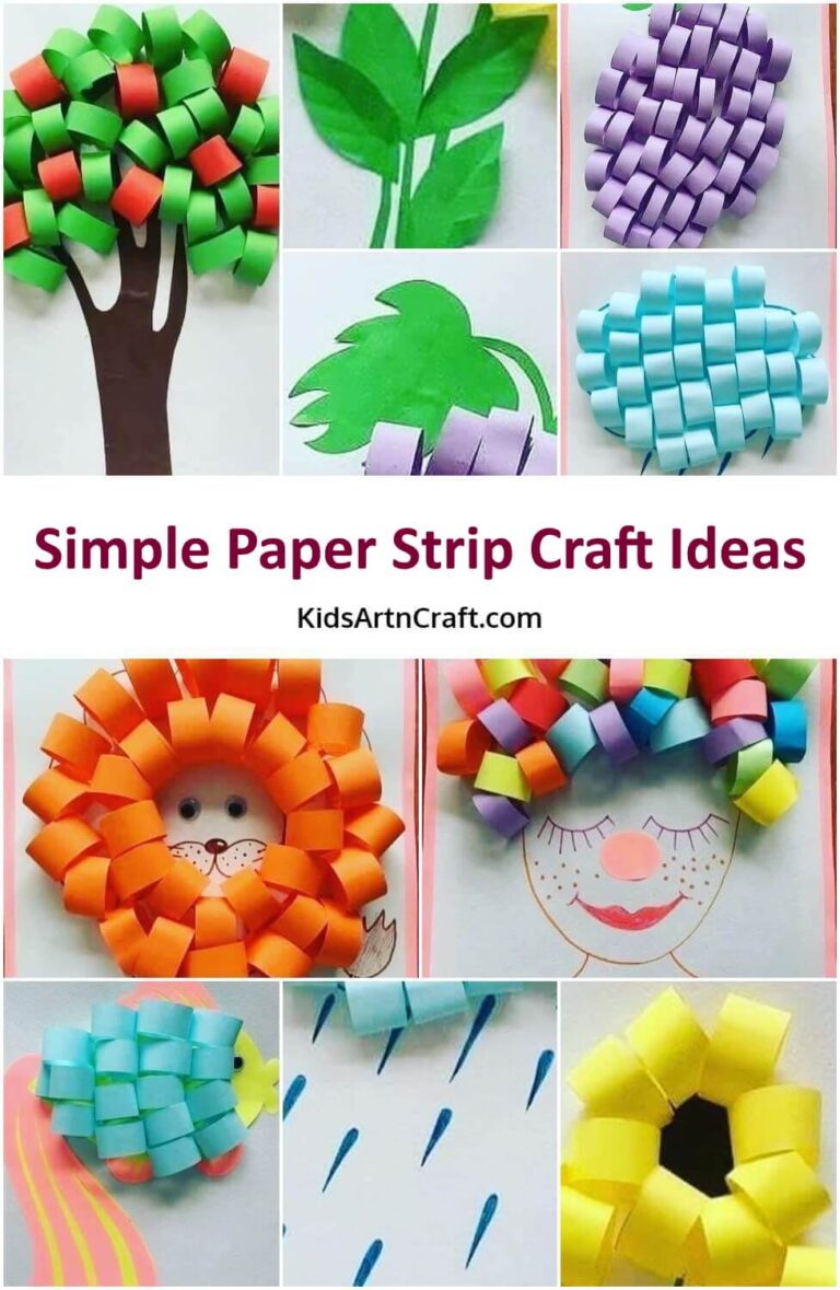 Simple Paper Strip Craft Ideas for Kids Kids Art & Craft