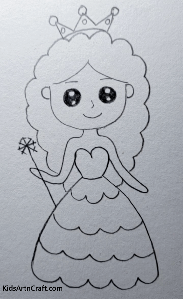 Simple Girl Drawing Ideas for Kids Fairy