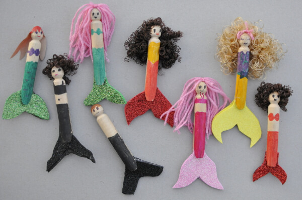 Mermaid Dolls Craft Ideas For Kids
