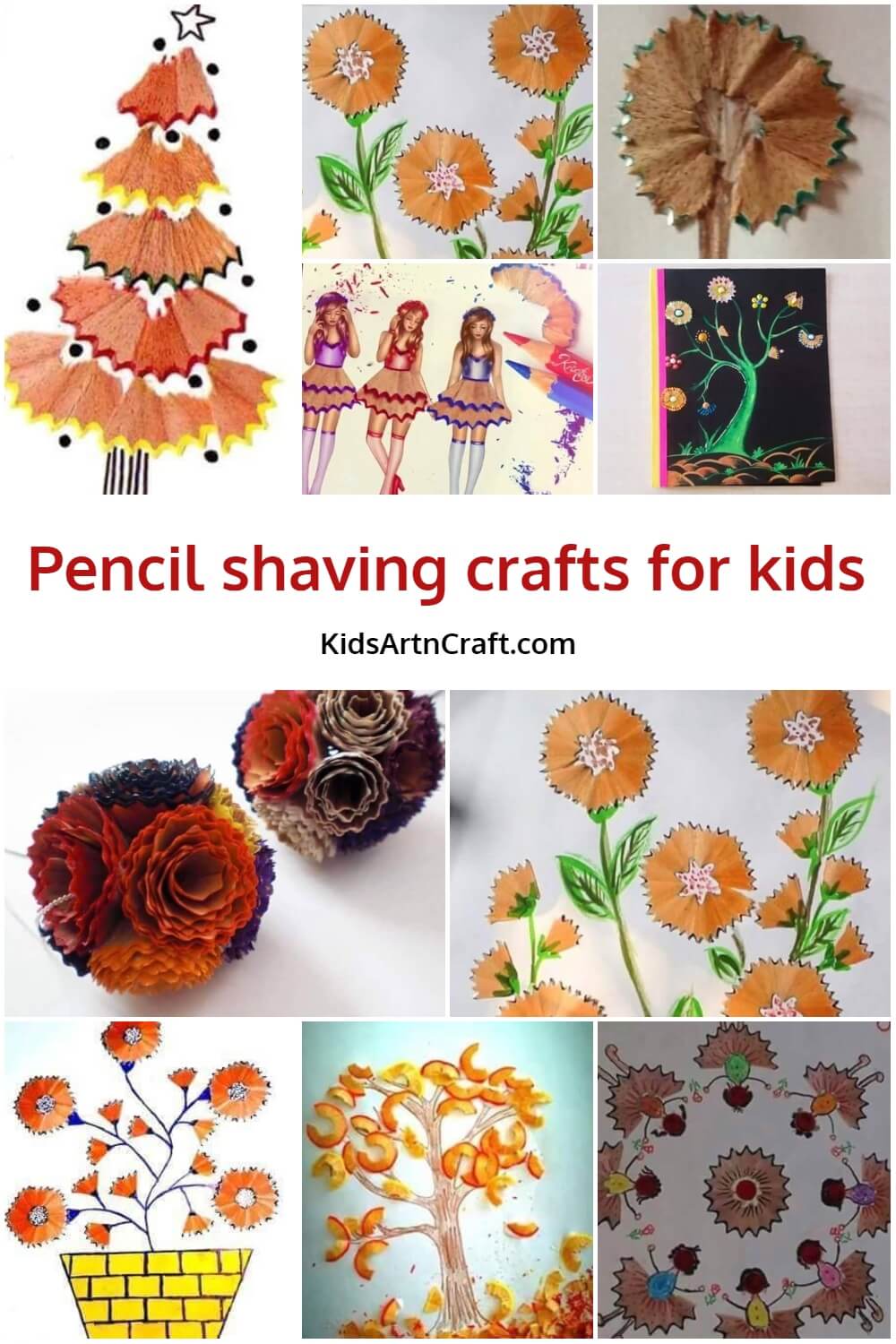 Pencil Shaving Crafts for Kids