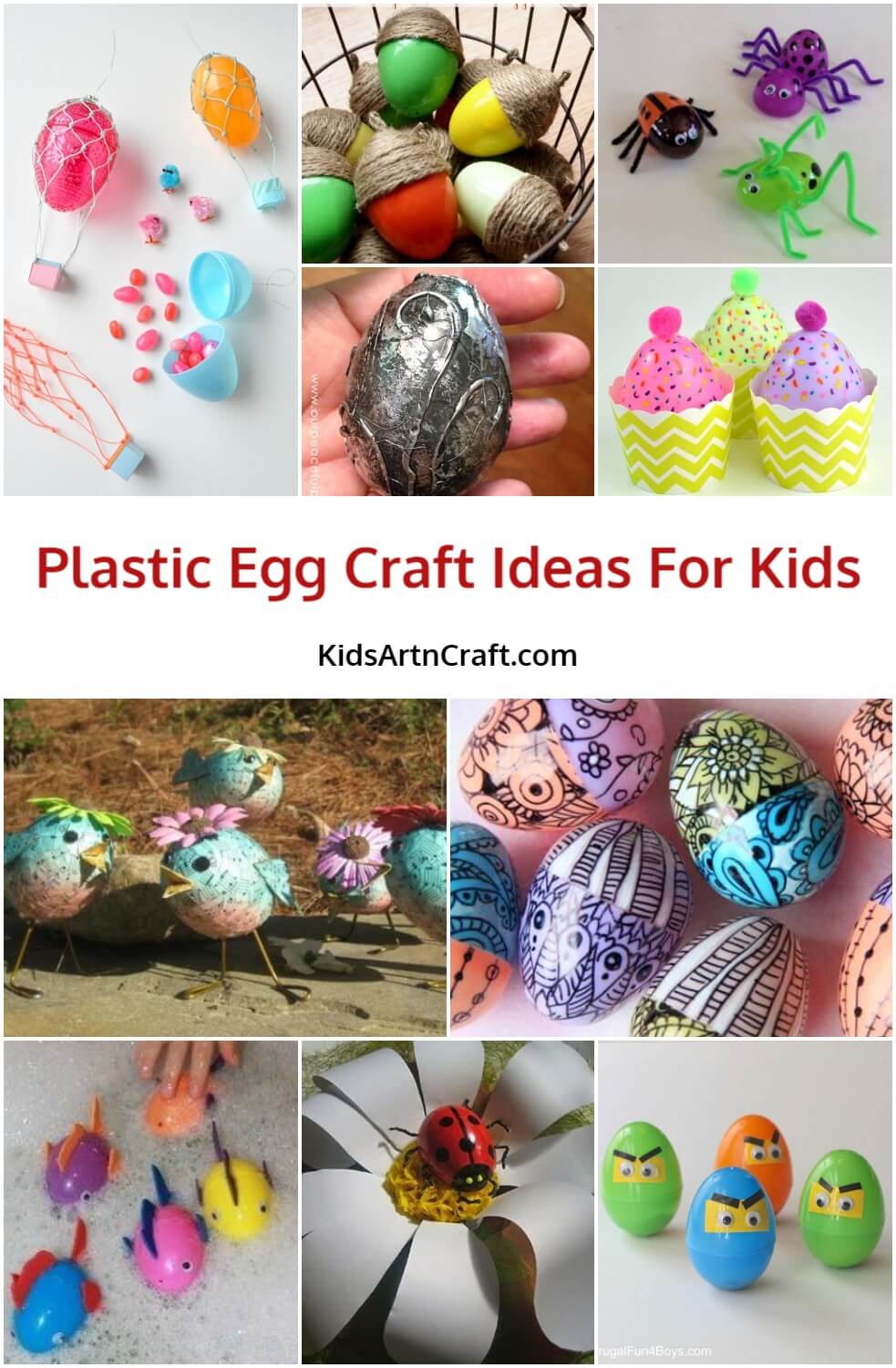 Plastic Egg Craft Ideas For Kids