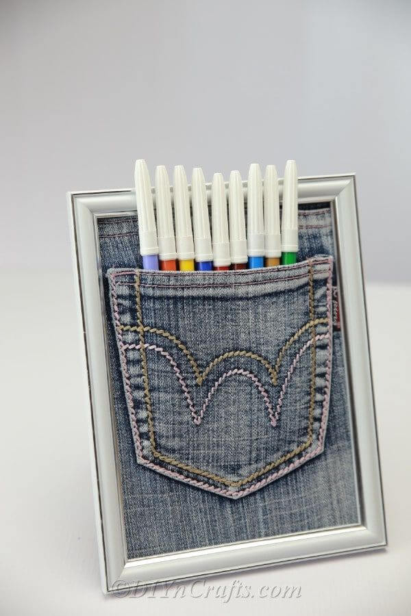 Framed jeans pocket organizer