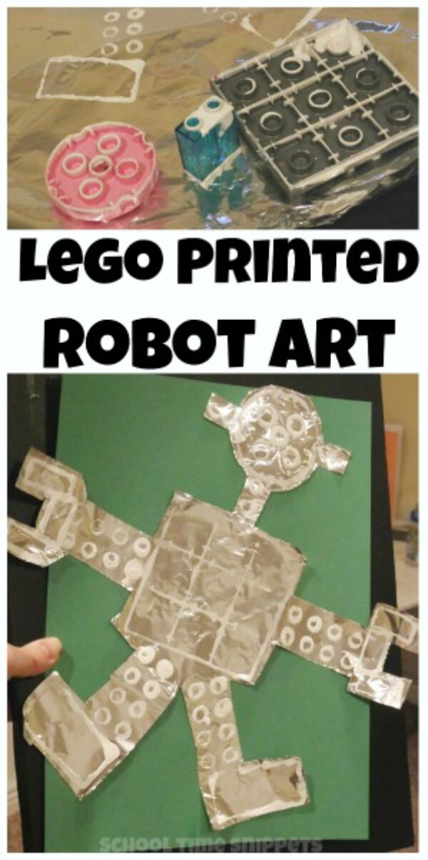 preschool-robot-crafts-and-activities Printed Robot Craft