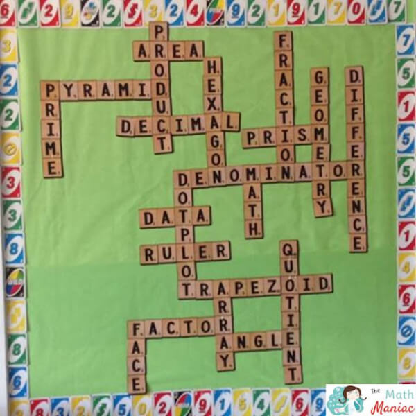 The Scrabble Game On The Bulletin Board