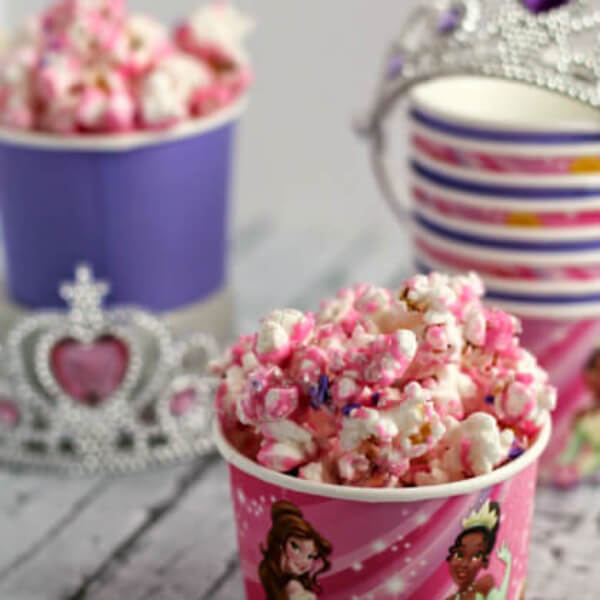Sweet &  Salty Sparkling Princess Popcorn Recipe For Birthday Party Popcorn Recipes Ideas For Kids
