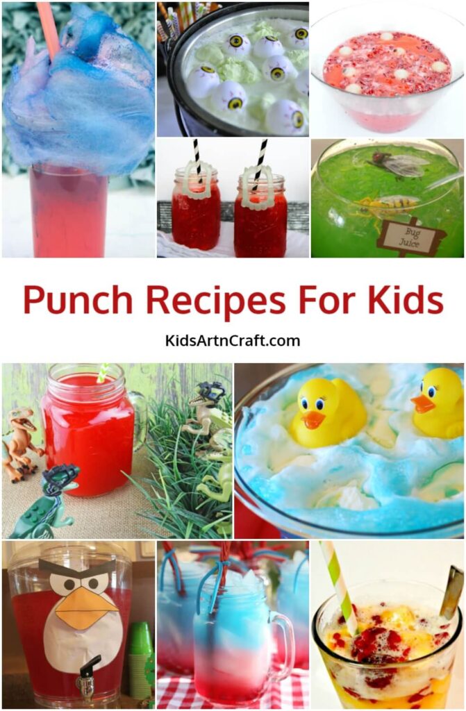 Punch Recipes For Kids Party At Home - Kids Art & Craft