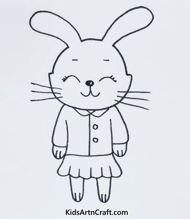 Cute Animal Drawings for Kids Rabbit Drawing