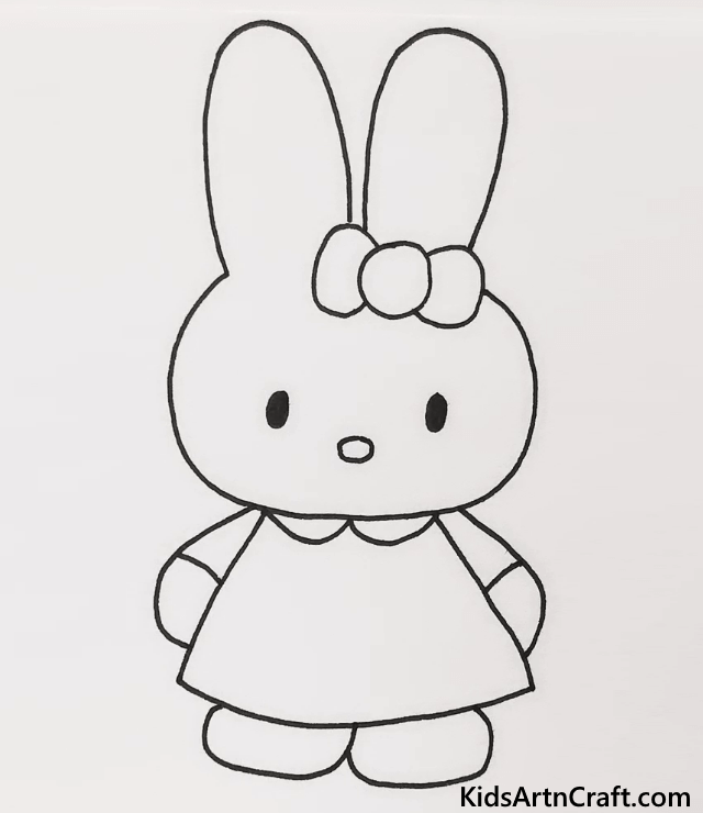 Cartoon Animal Drawings For Kids Cute Rabbit