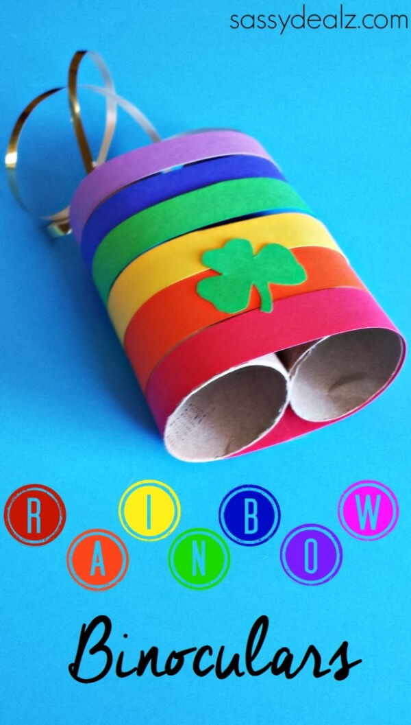 Rainbow Binoculars Craft Ideas For Kindergarten