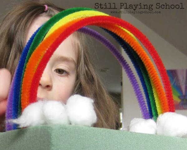 Colorful Pipe Cleaner Eye Catching Rainbow Crafts For Kids