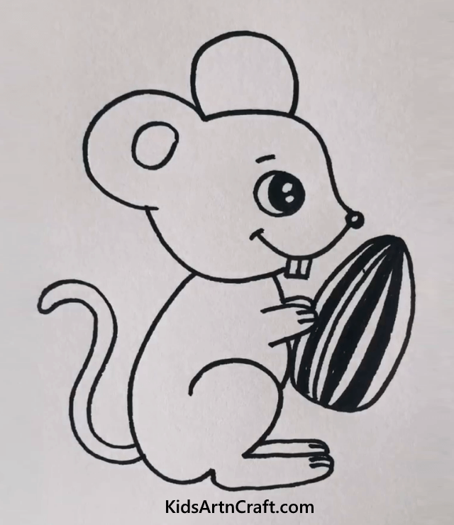 Cute Little Mouse - Pleasing Sketches of Beasts for Toddlers