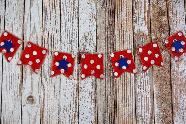 Red White and Blue Banner Craft For Kids