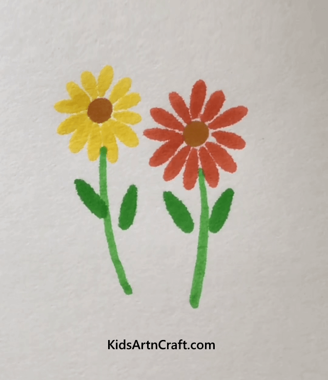 Easy Flower Drawings with Colors Easy Watercolour Flower Painting