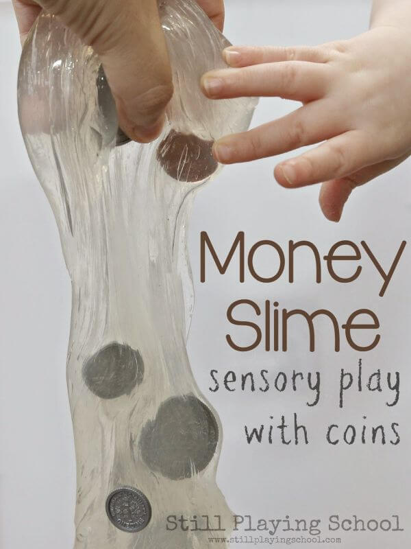 Amazing Money Slime Sensory Play With Coins