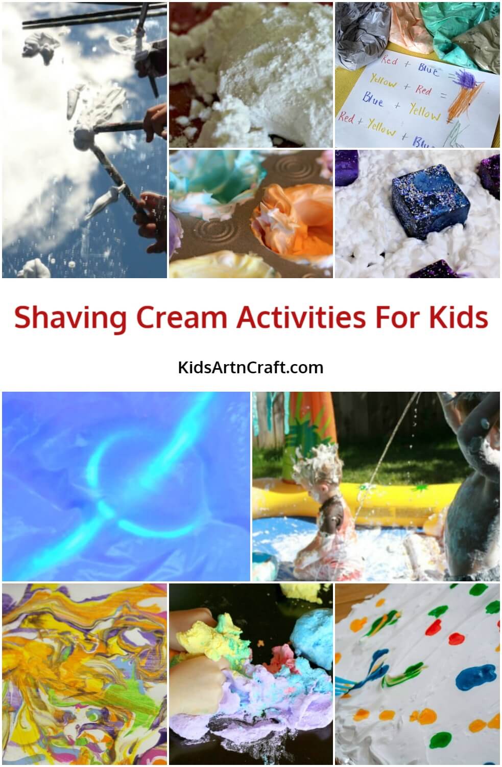 Shaving Cream Activities For Kids