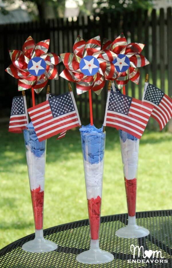 4th Of July Crafts And Recipes For Kids Simple DIY Patriotic Table Decor Idea