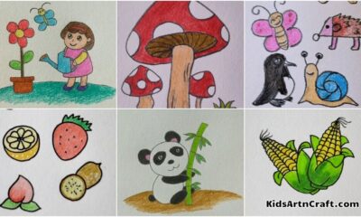 HT15 Simple Drawing Ideas For Kids