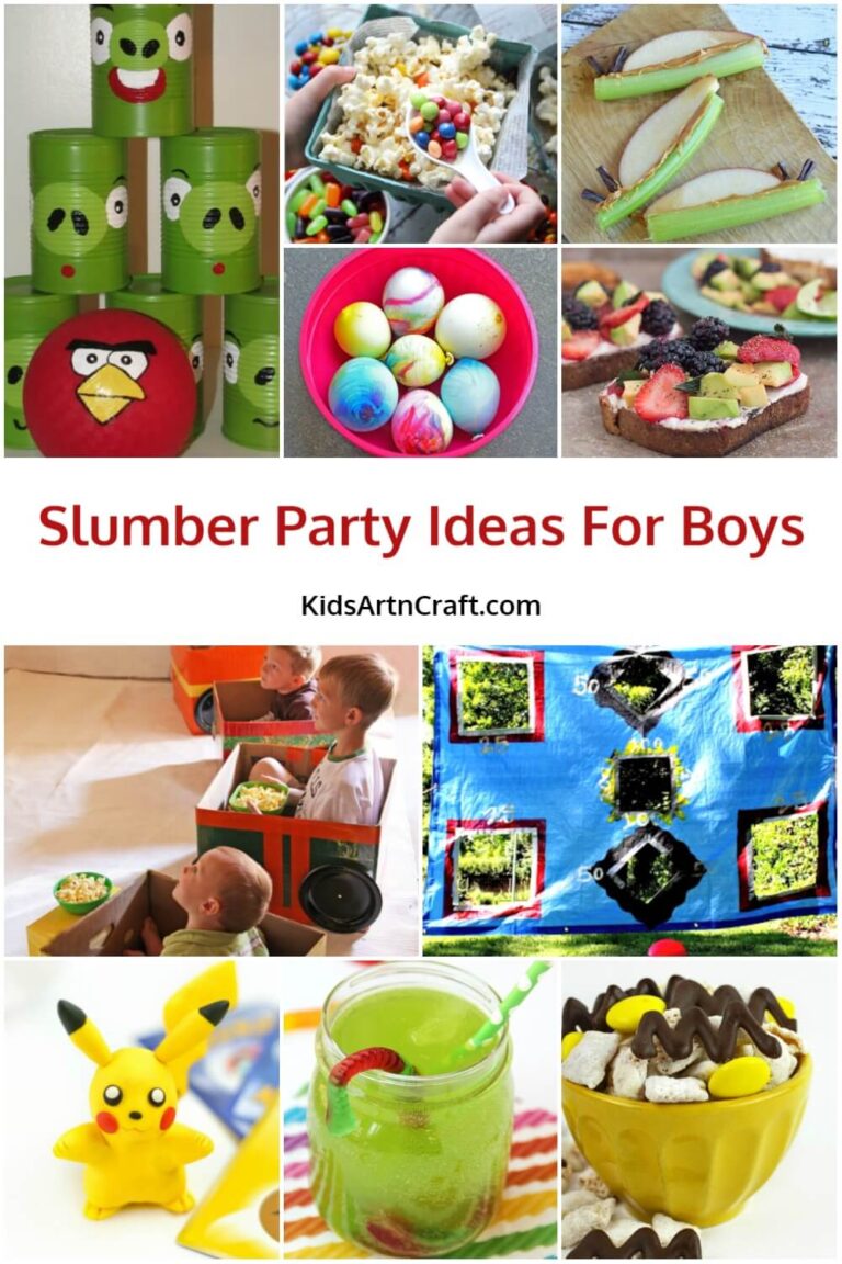 Slumber Party Ideas For Boys Kids Art & Craft