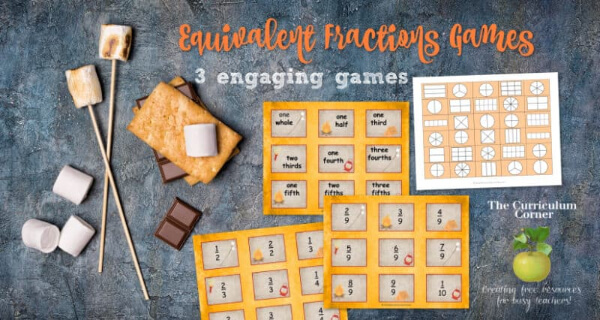 Fraction Game With Smores For 4th Grade - Fraction Games For Kids