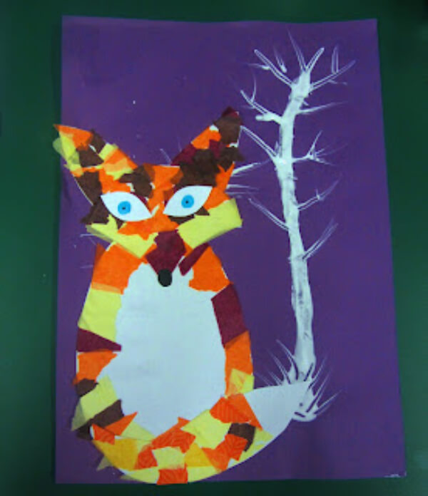 Simple Paper Winter Fox Craft