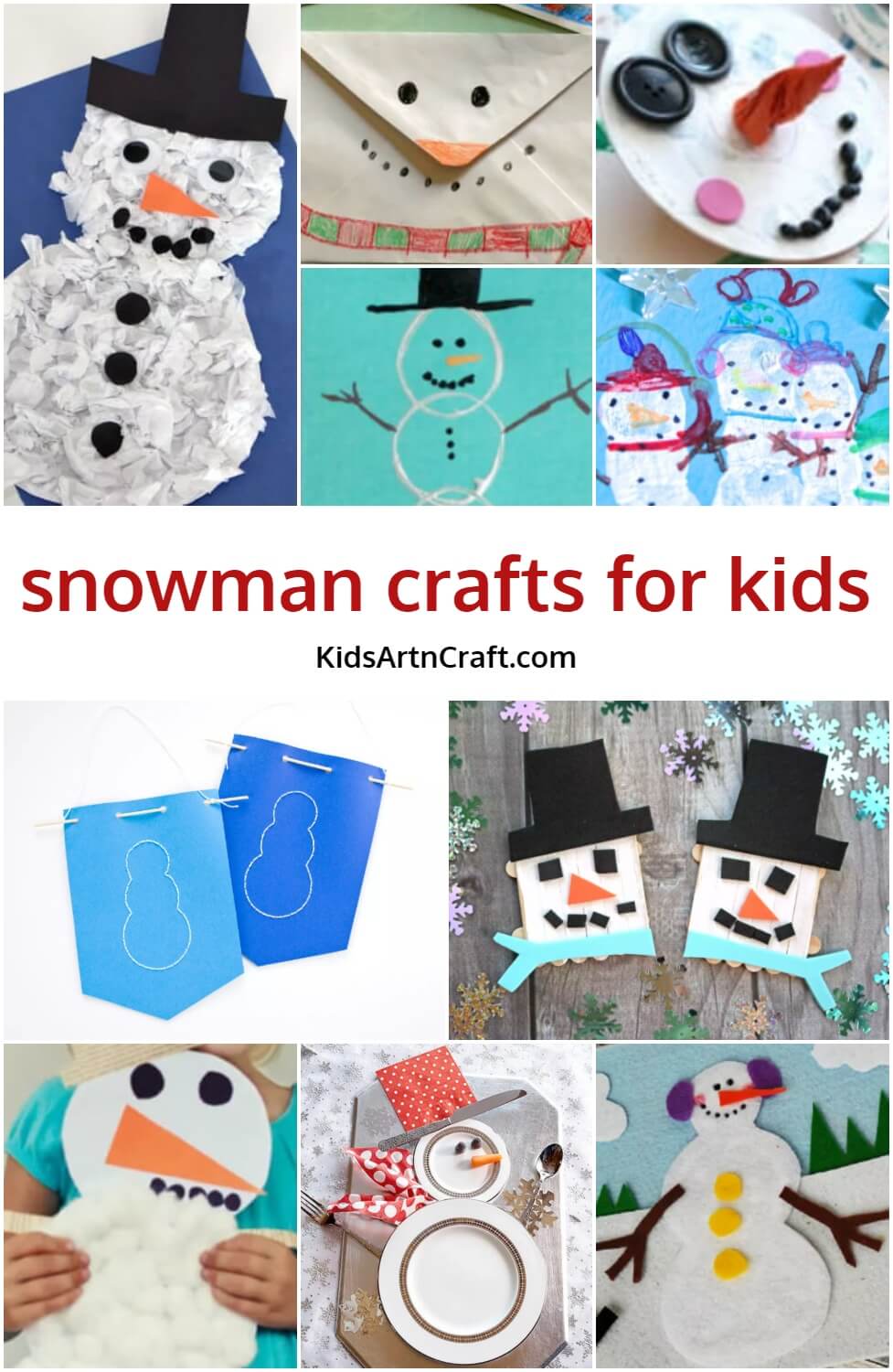 Easy Snowman Craft Ideas for Kids