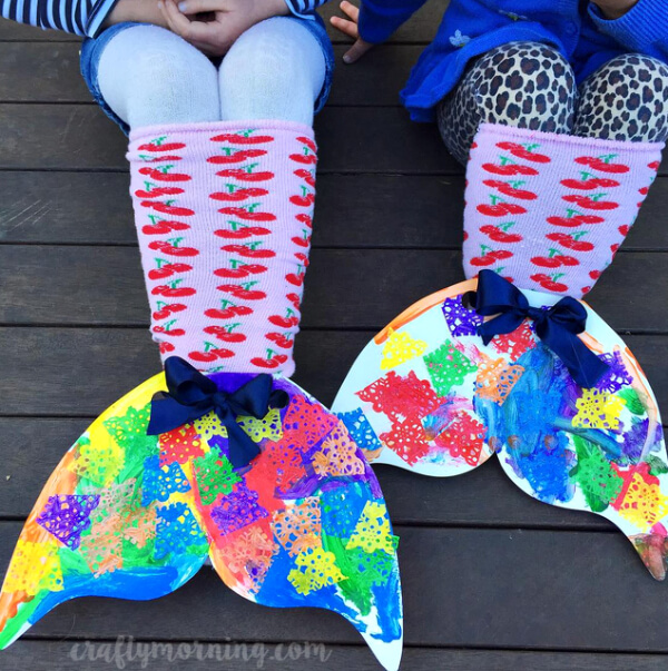Mermaid Sock Tail Craft Ideas For Kids