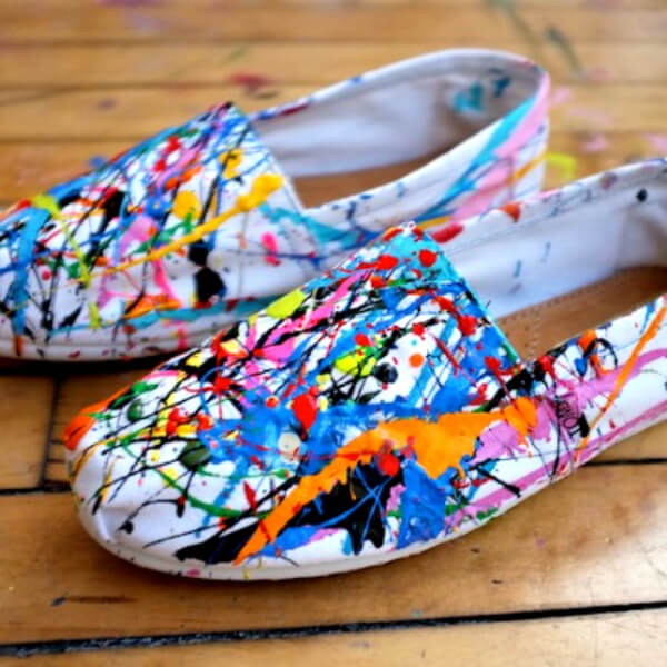Splat! Diy Splatter Sneaks - Developing Fun and Practical Ideas From Old Shoes For Kids
