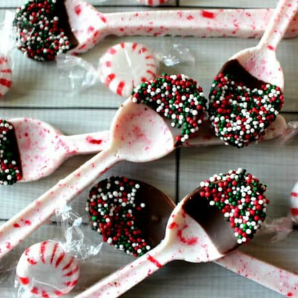 Creative Peppermint Candy Spoons For Kids To Make 