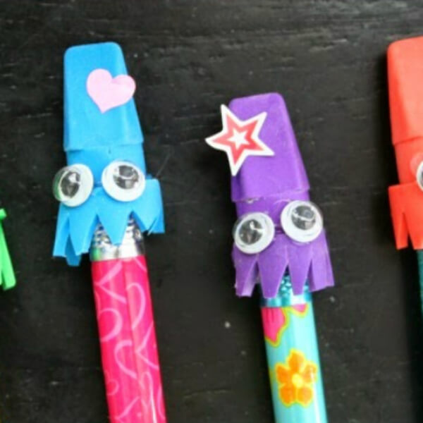  Funny Pencil Squid Eraser Toppers Pencil Toppers For Kids