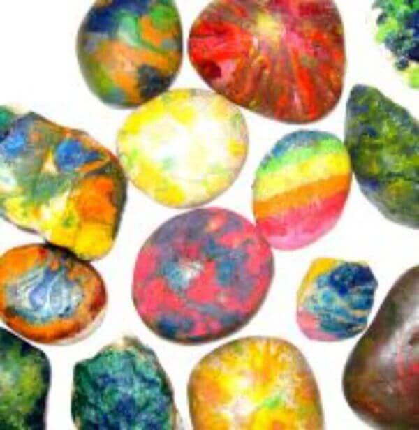 Tie-Dye Craft Ideas For Kids Colorful Tie and Dye Rocks