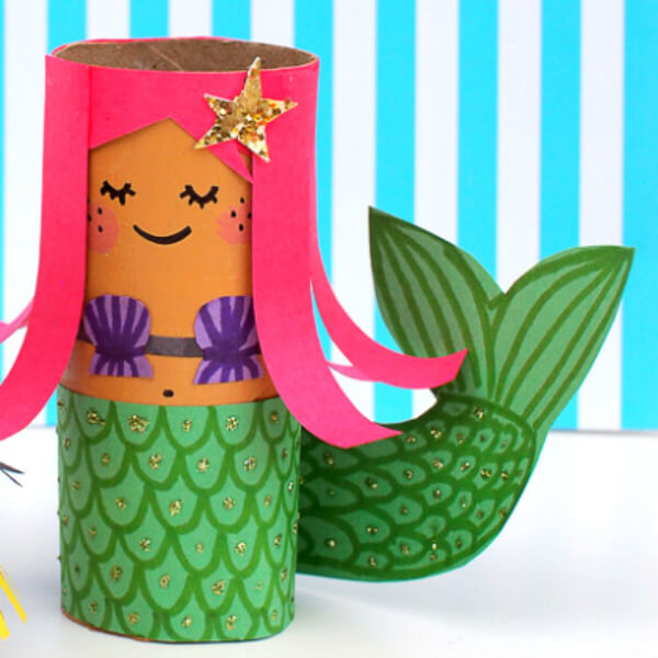 Toilet Paper Mermaid Craft Ideas For Kids