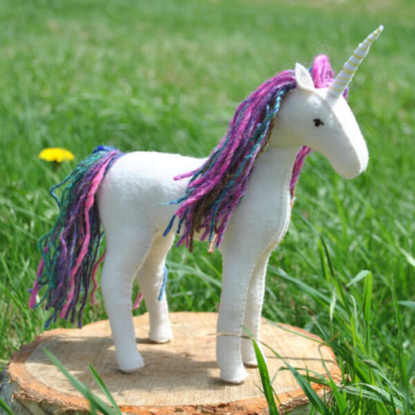 DIY Felt Horse Pattern Unicorn Craft