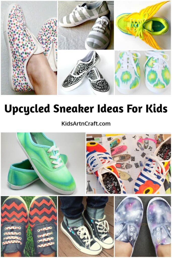 Upcycled Sneaker Ideas For Kids - Kids Art & Craft