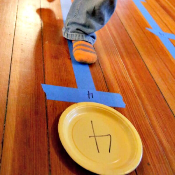Paper Plate Number Learning Activity For Kids