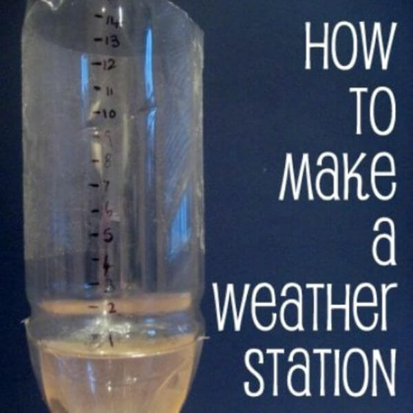 Fun To Make Weather Station Craft Activity With Plastic Bottle