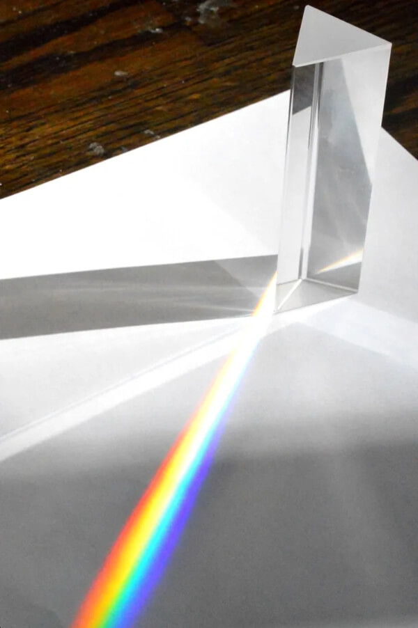 Rainbow-Making Experiment Idea With Glass Prism