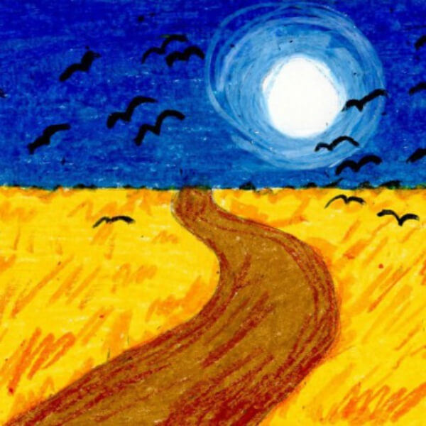 Vincent Van Gogh Inspired Activities for Kids Wheat Field With Crows