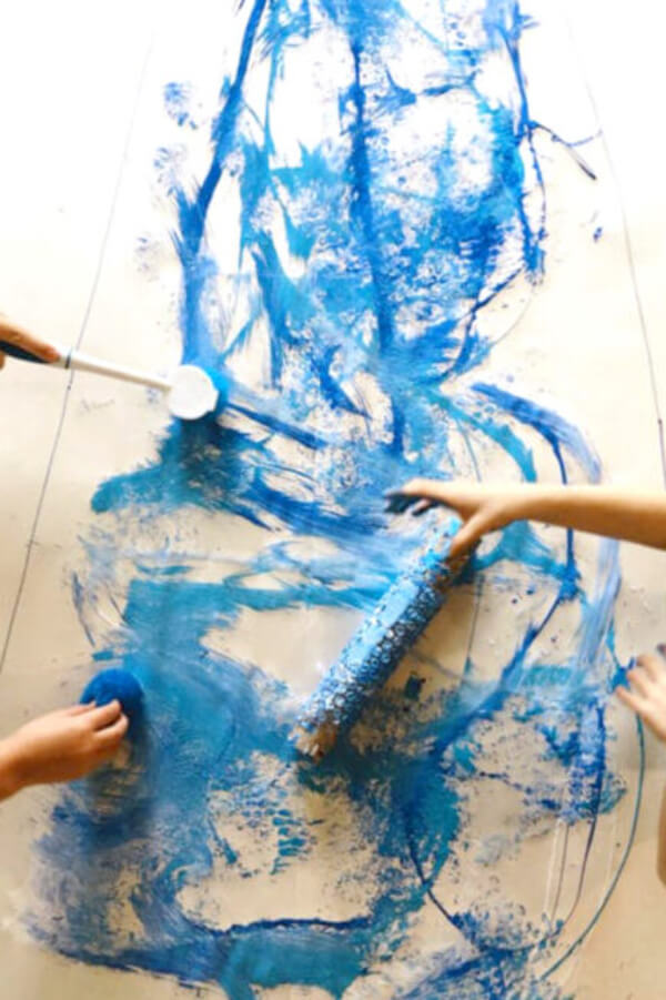Simple Winter Big Art & Craft Painting Project For All Ages