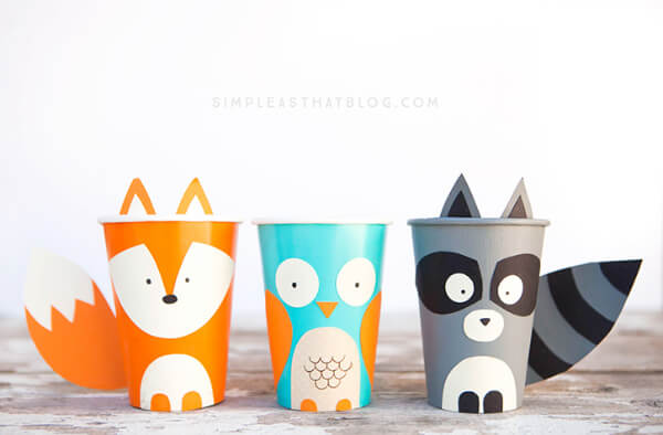 Forest Creature Cup Craft