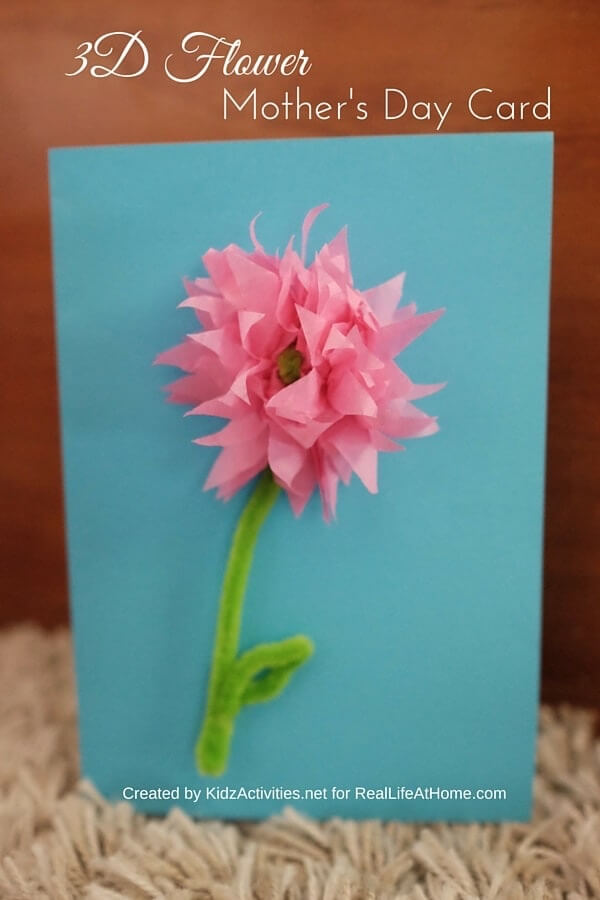 3D Flower Mother’s Day Card