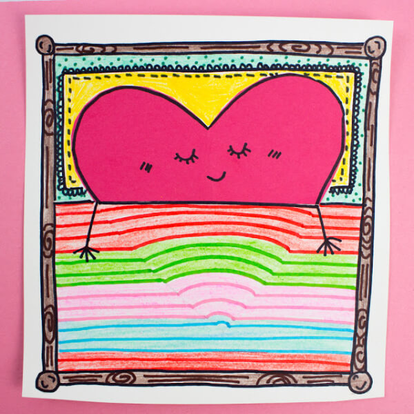 3rd Grade Art Projects For Classroom 3D Optical Illusion Heart Drawing Idea